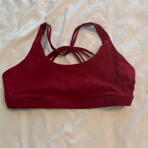 Born Primitive Strappy Back Sports Bra - Wine